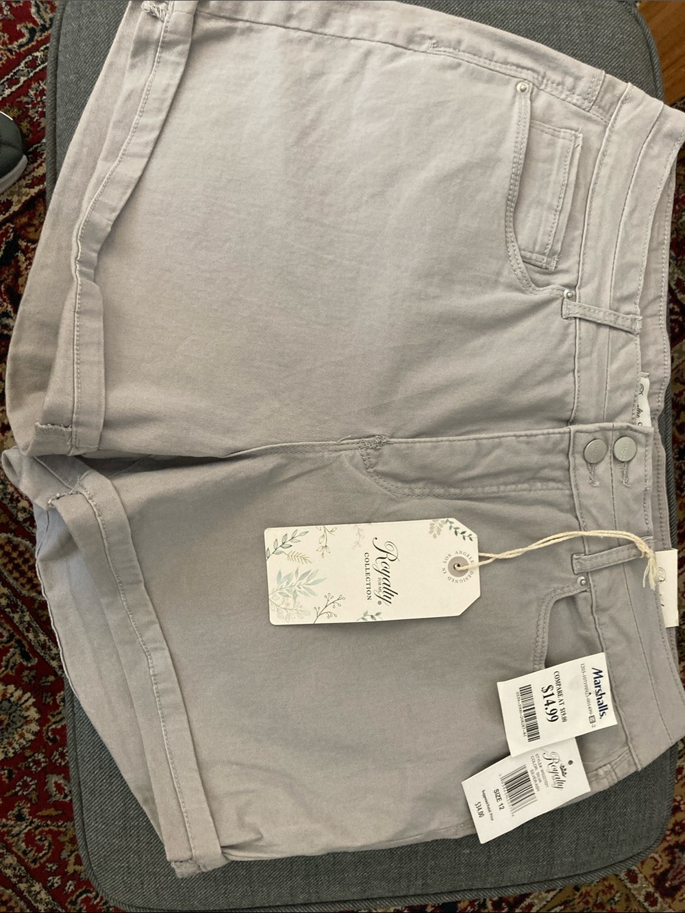 Royalty For Me Light Gray Women's Shorts